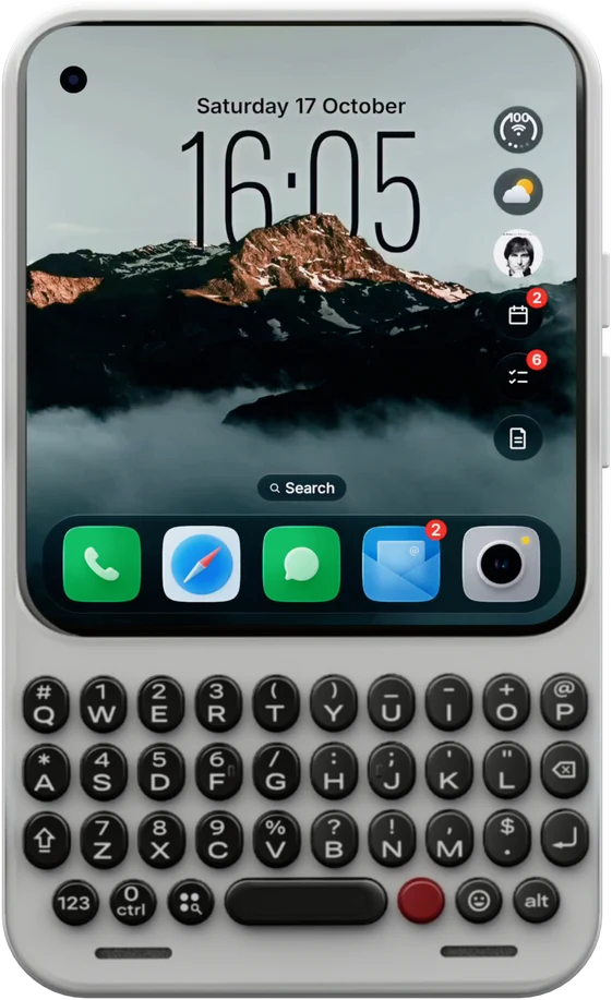 Glass OS on the Clicks Communicator