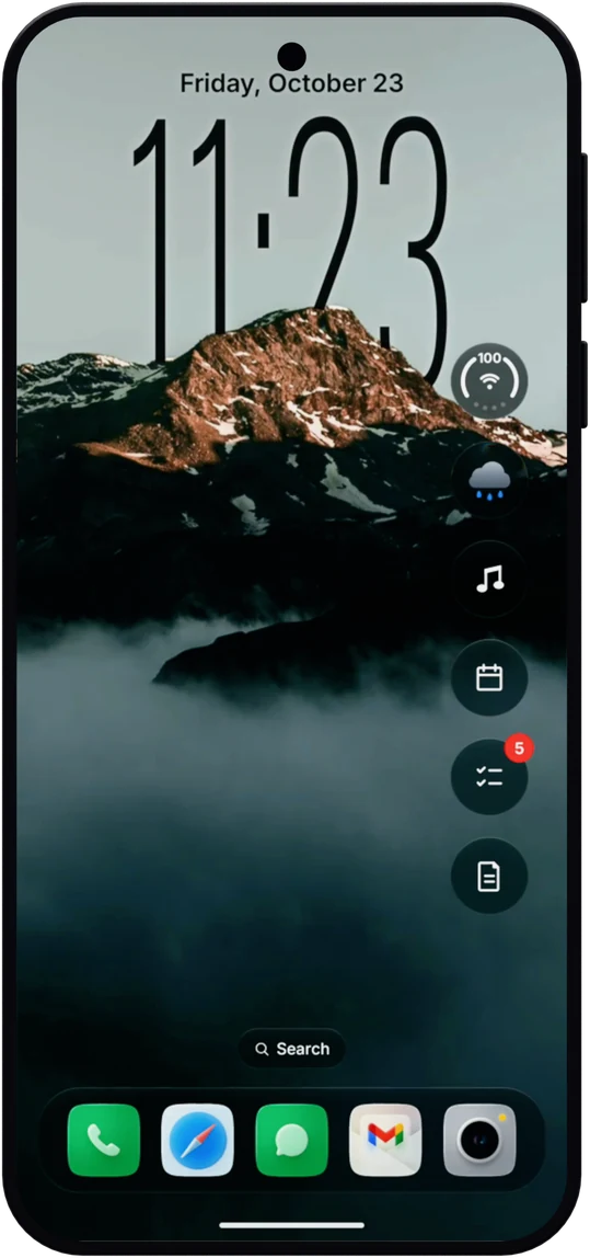 Glass OS on a touchscreen phone